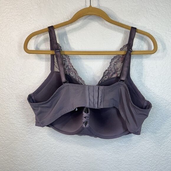 Torrid Bra Purple Lace Lined Underwire Convertible Romantic Lingerie 44DD - Picture 9 of 9